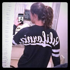 Navy Blue Varsity Shirt California